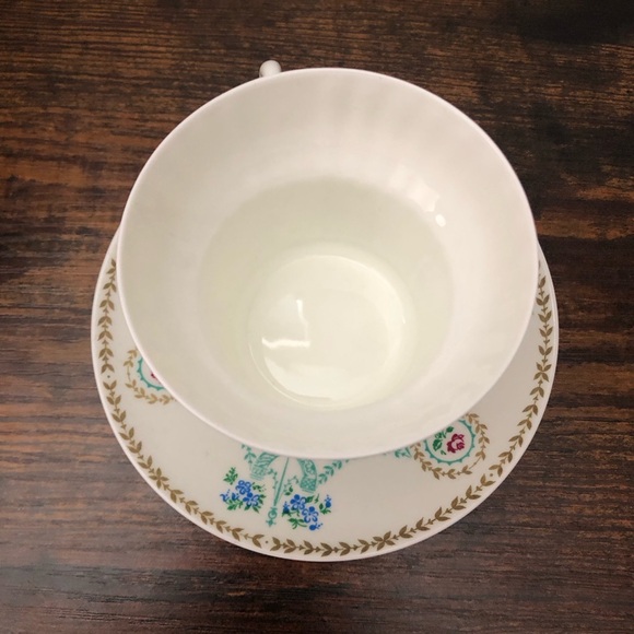 🦋HOME DECOR SALE Vtg Lomonosov porcelain cup & saucer Russia floral cottagecore🦋 - Picture 7 of 15